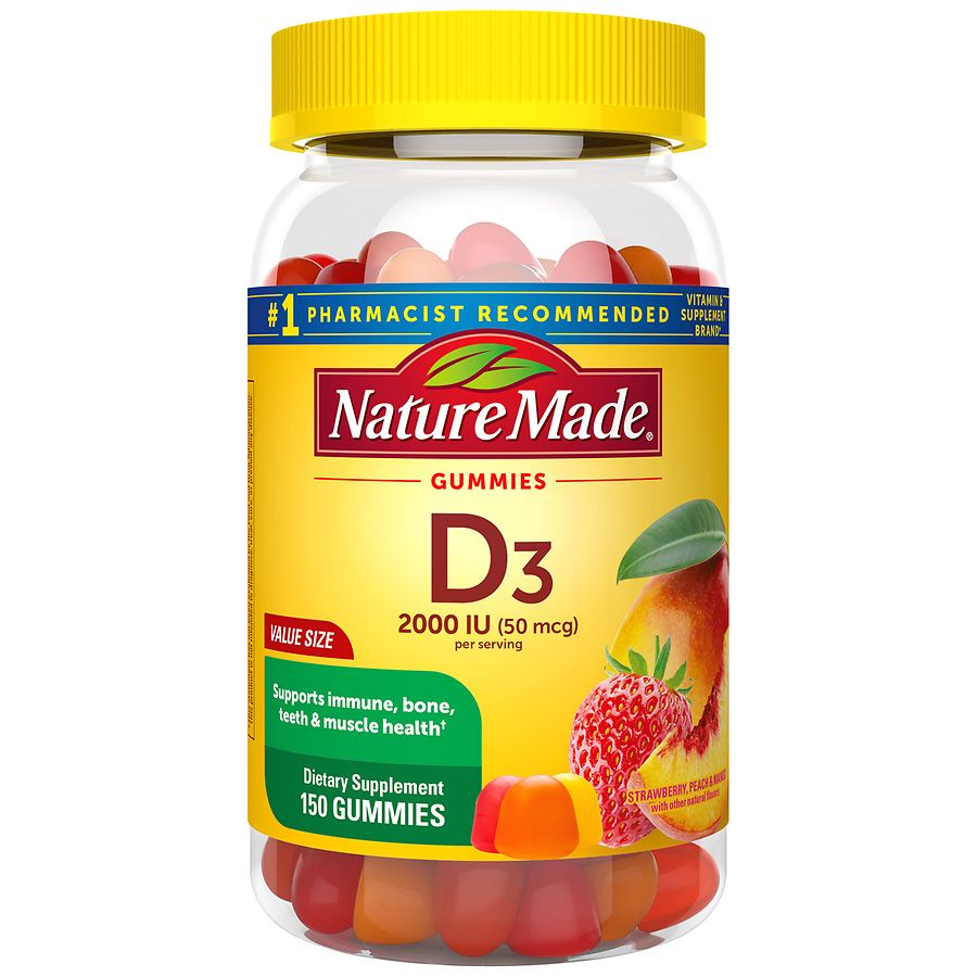 Nature Made Vitamin D3 2000 IU 50 mcg 150 gomitas