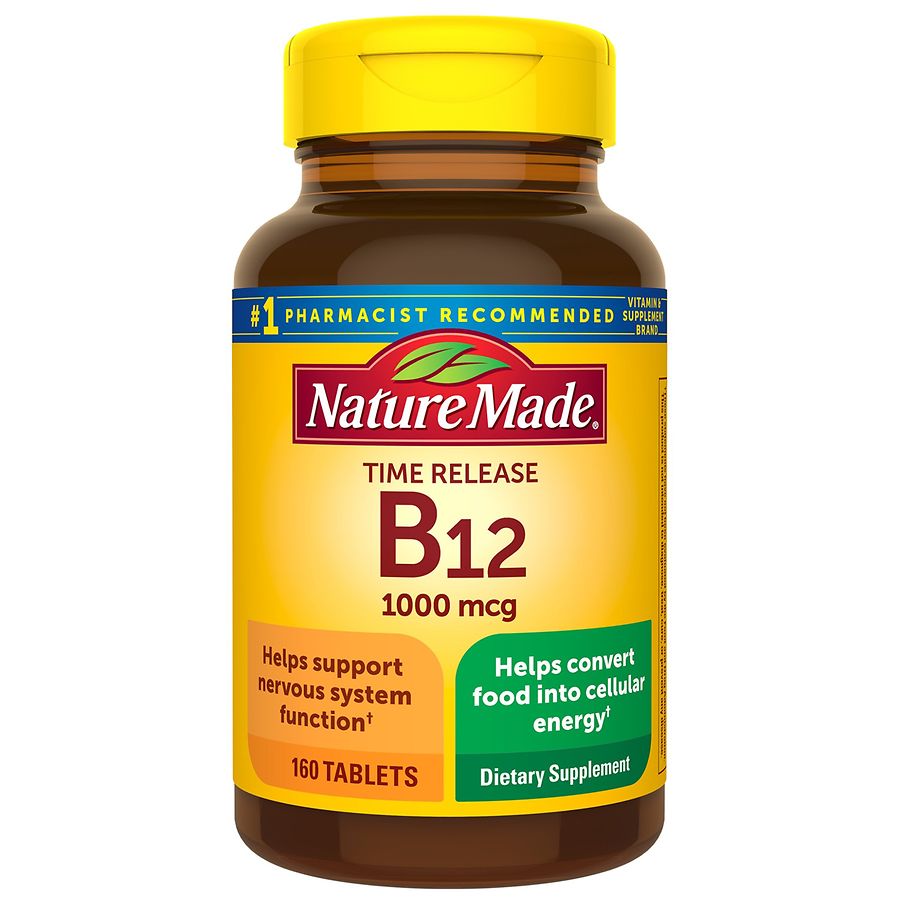 Nature made Vitamin B12 1000 mcg 160 tabletas