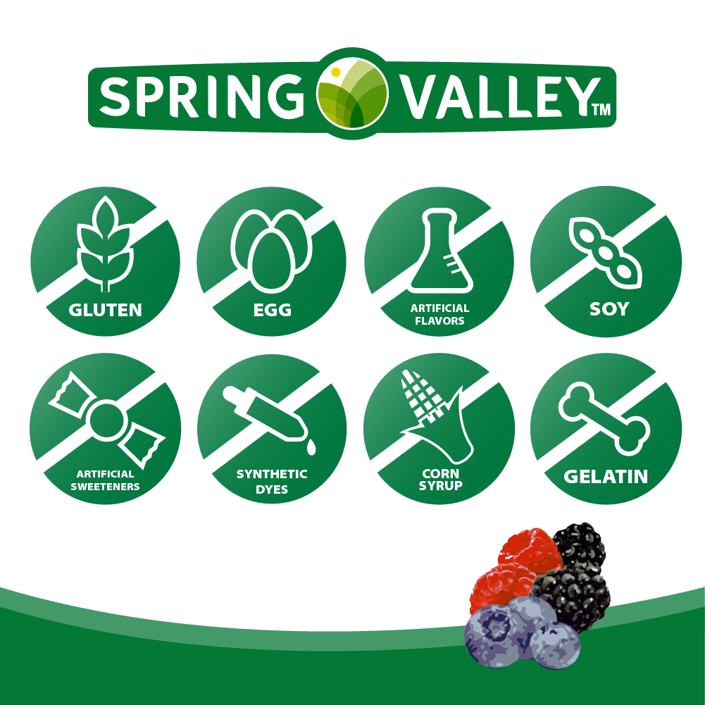Spring Valley Vitamina K2 + Vitamina D3 60 Unidades Gomitas Vegetarianas