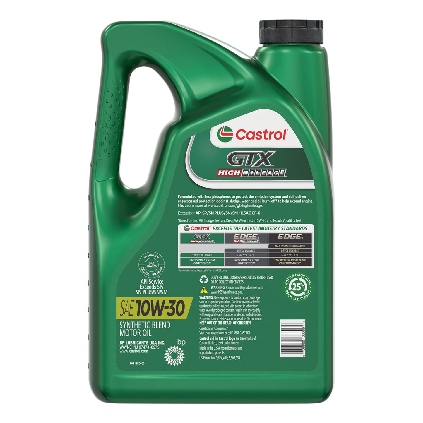 Castrol GTX Alto Kilometraje 10W-30 Sintético