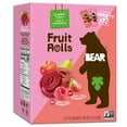BEAR Paquete Variado de Rollitos de Fruta con Pajita O Raspador, 8,4 Oz, 12 Unidades