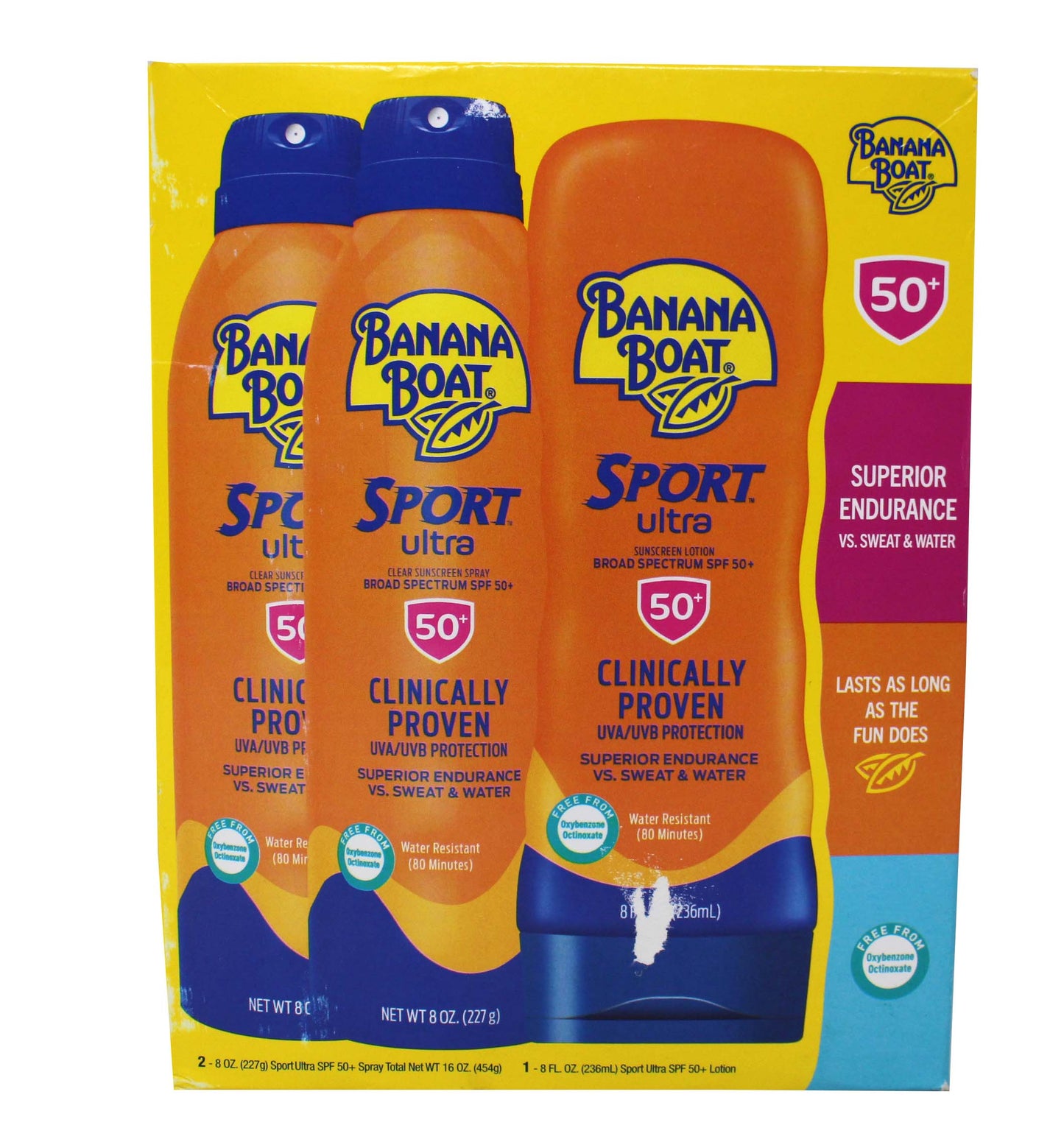 Banana Boat Sport Ultra Performance SPF 50 3 pack