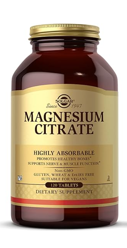 Solgar Citrato de magnesio 120 tabletas