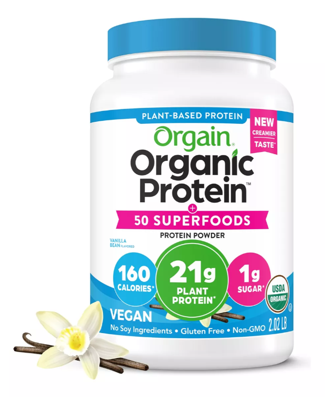 Organic 21g Protein Powder, Sabor Vainilla, 1.24Kgs