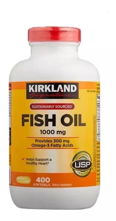 Kirkland Fish Oil 1000mg 300mg 400 softgels
