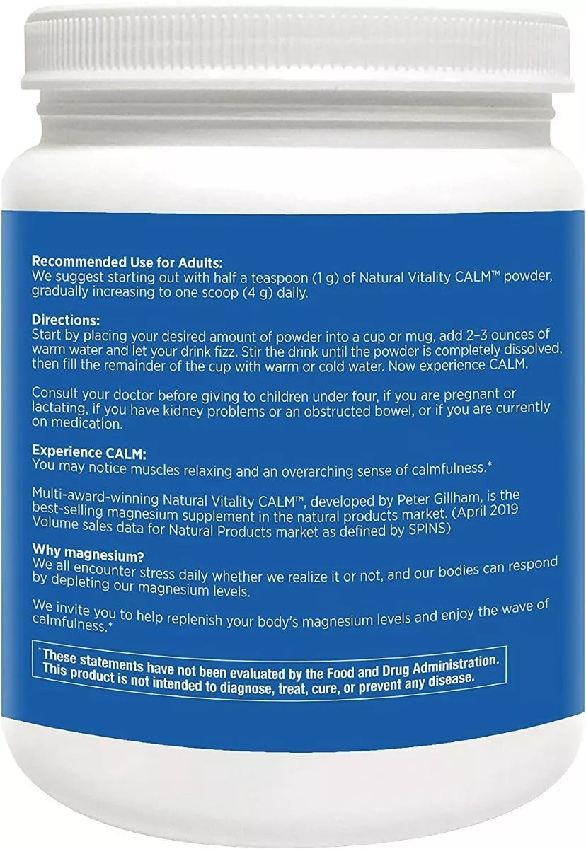 Natural Vitality Calm Frambuesa-limon 567g