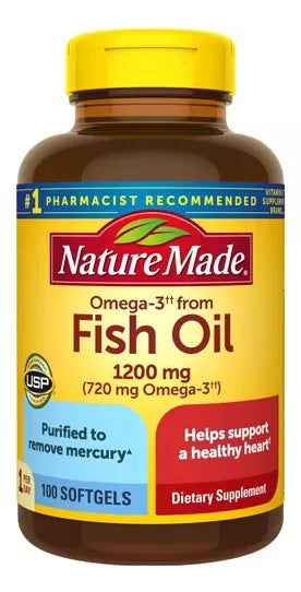 Nature Made Fish Oil 1200 Mg, 720mg, 100 softgels