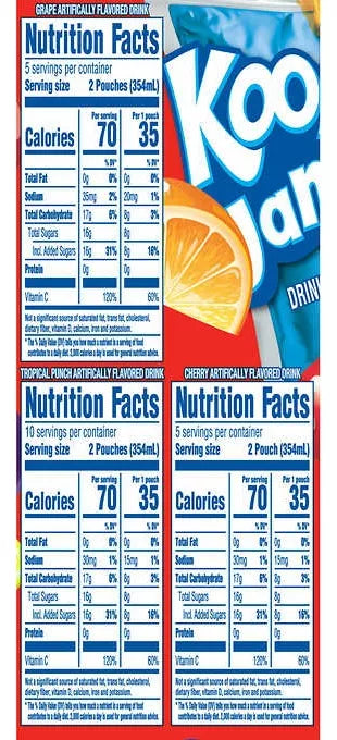 Kool Aid Jammers Tropical Mix Jugos 40 Pz Importados