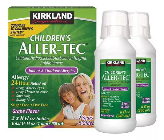 Kirkland Children S Aller-tec Niños 24 Hrs 480 Ml Sabor Uva