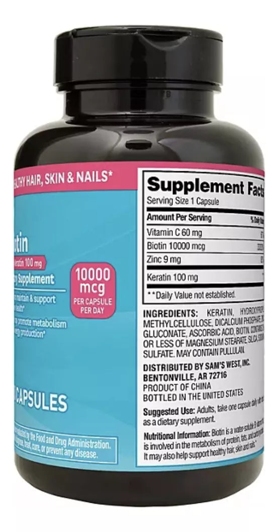 Members Mark Biotina 10,000mcg 250m Capsulas