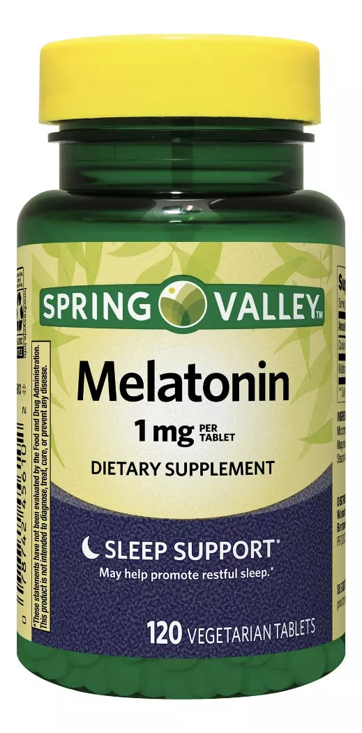 Spring Valley Melatonina 1mg, 120 Tabletas