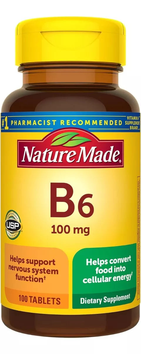 Nature Made Vitamina B6 100 Mg Con 100 Tabletas