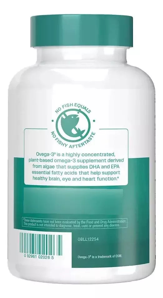 Omega-3 180 Cápsulas Blandas A Base De Plantas Ovega-3