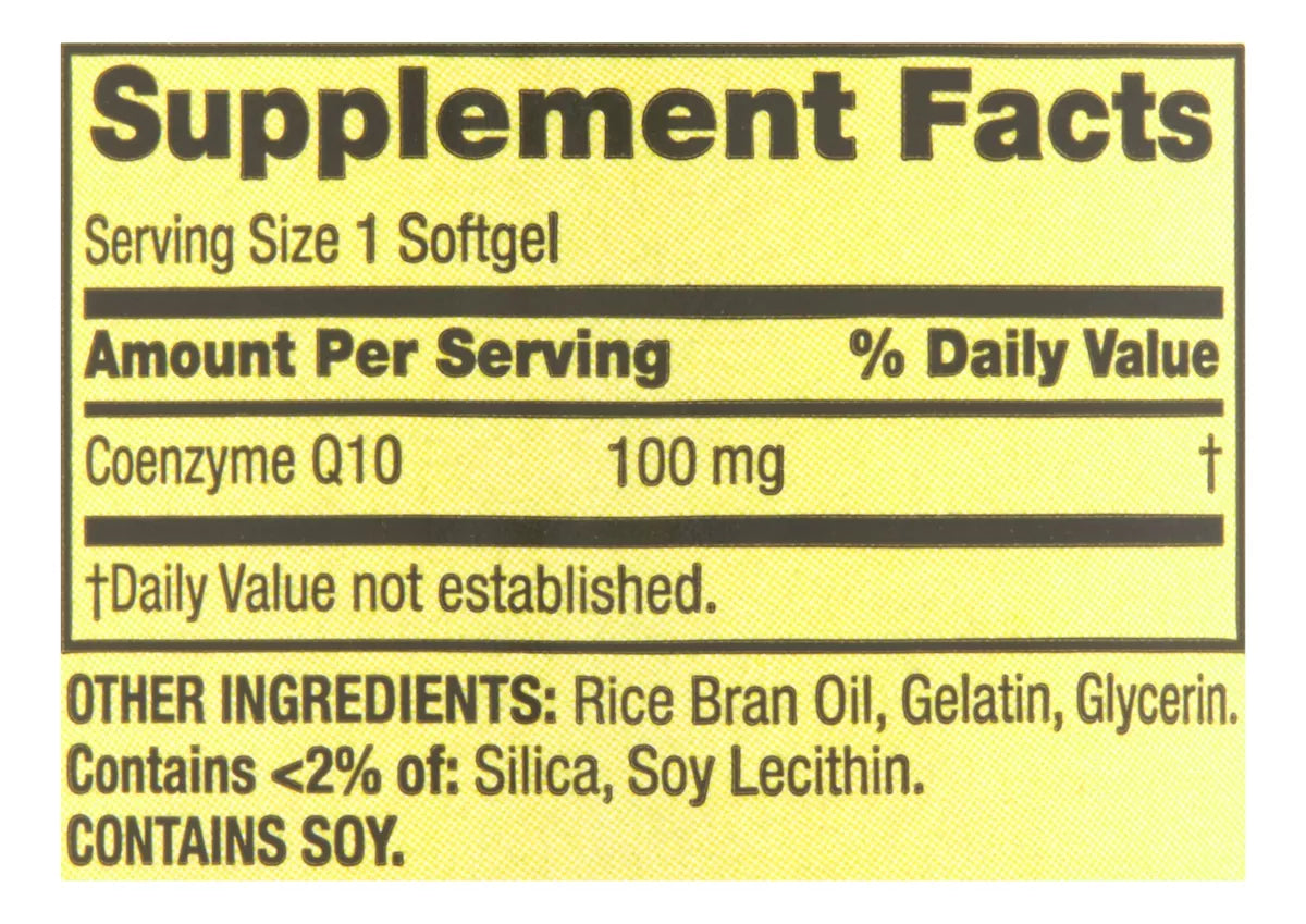 Spring Valley Coq10 100mg 60 Softgels