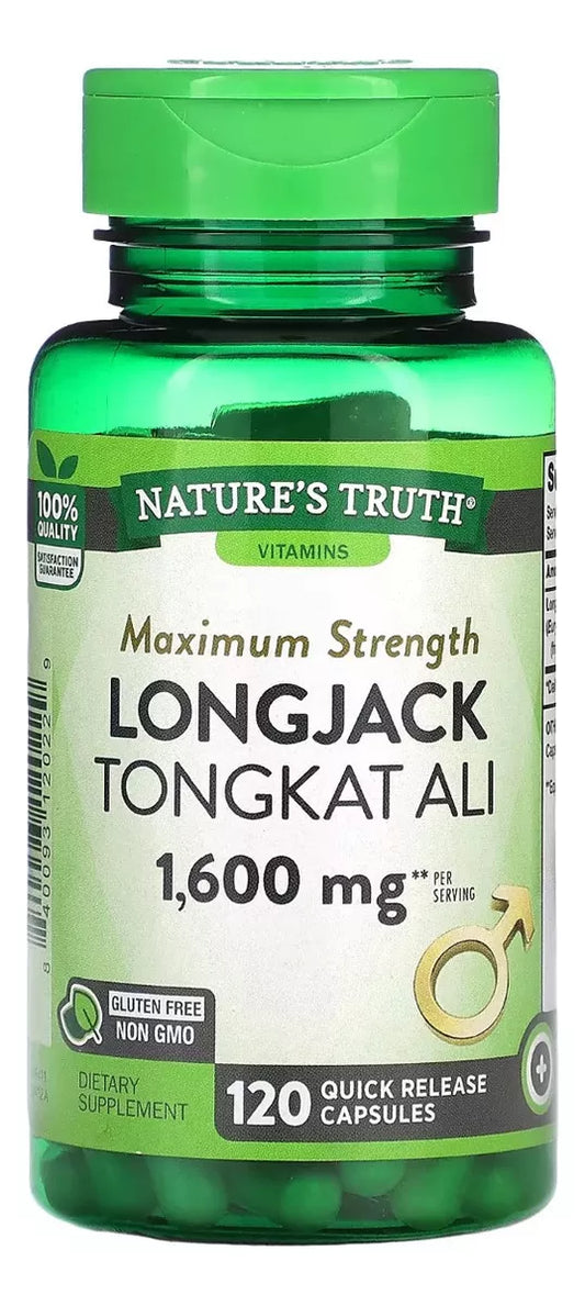 Nature's Truth Longjack Tongkat Ali, 1.600 Mg, 120 Cápsulas