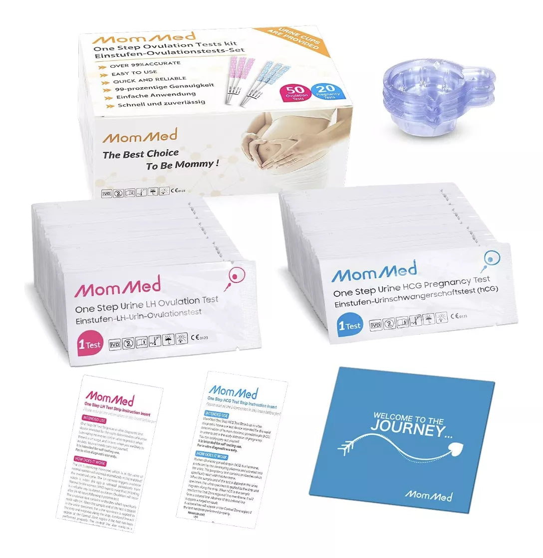 Mom Med 50 Test Ovulacion Y 20 Pruebas De Embarazo