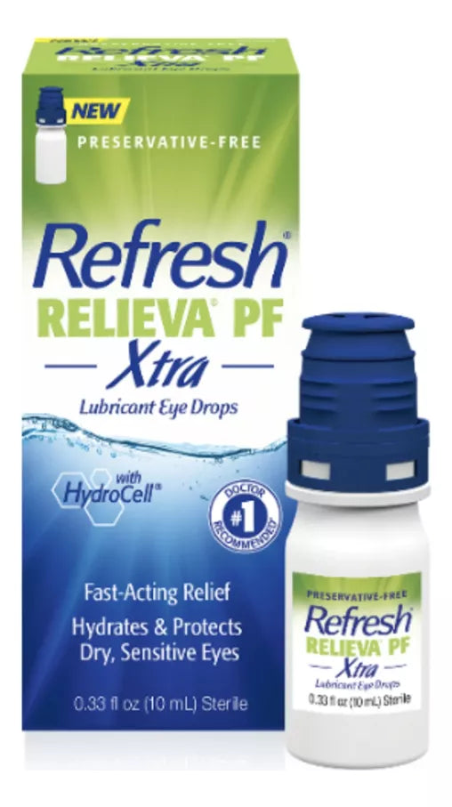 Lubricante Refresh Relieva Sin Conservadores Xtra, 10 Ml
