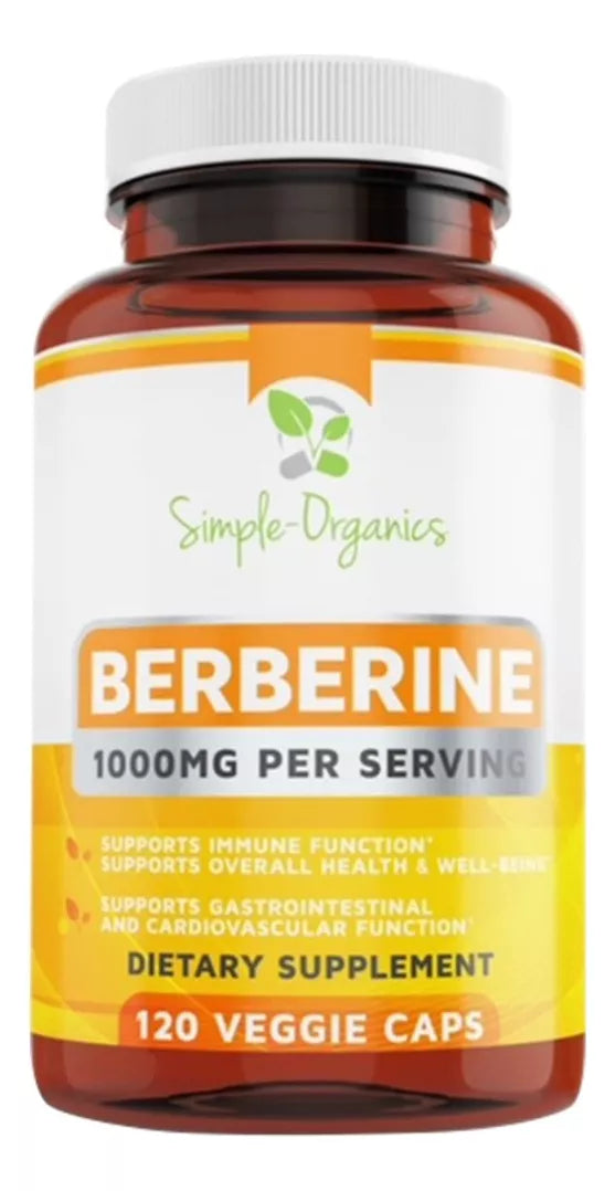 Simple Organics Premium Barberina 1000mg 120capsulas Sabor Sin Sabor