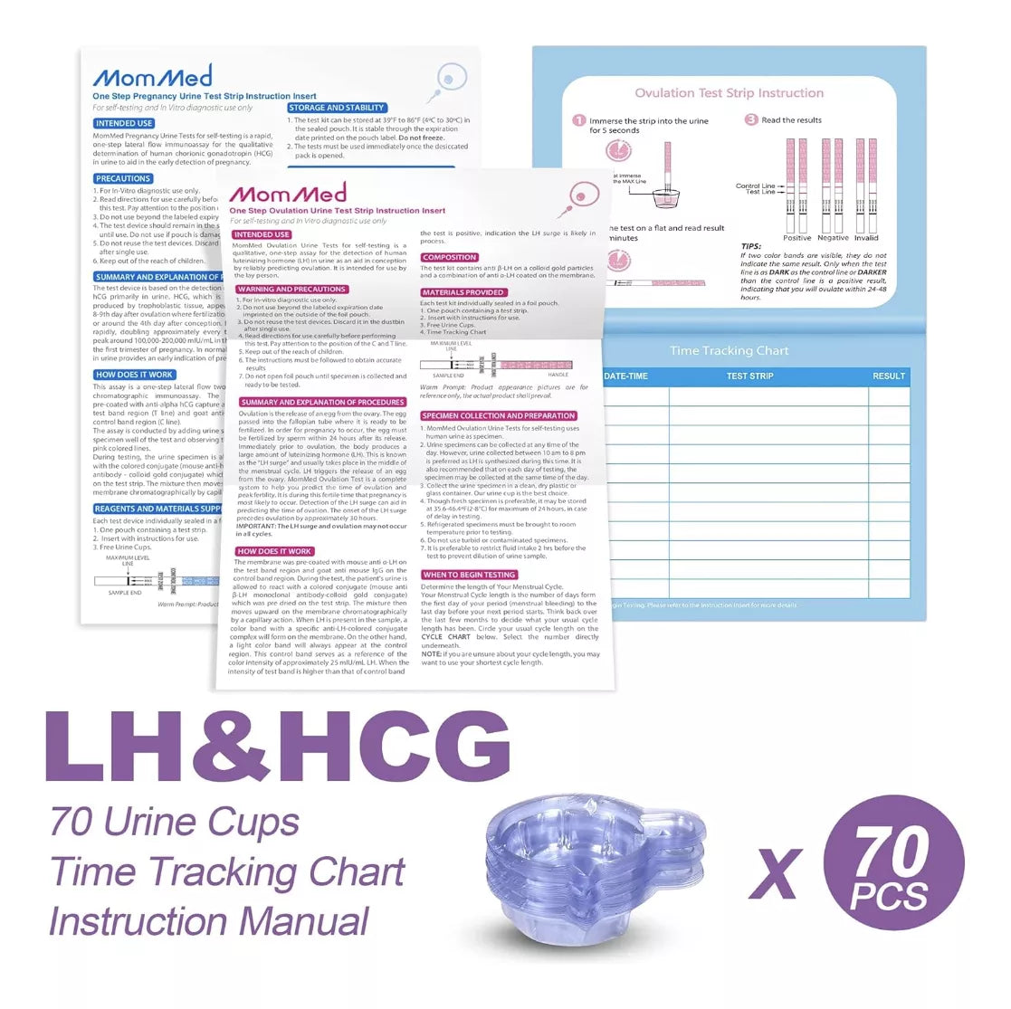 Mom Med 50 Test Ovulacion Y 20 Pruebas De Embarazo