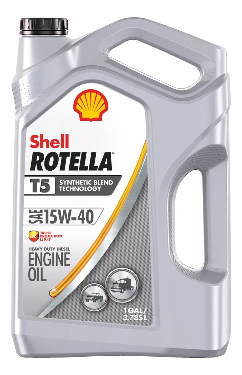 Aceite Shell Rotella T5 15w-40 Semisintetico 3.78 Litros