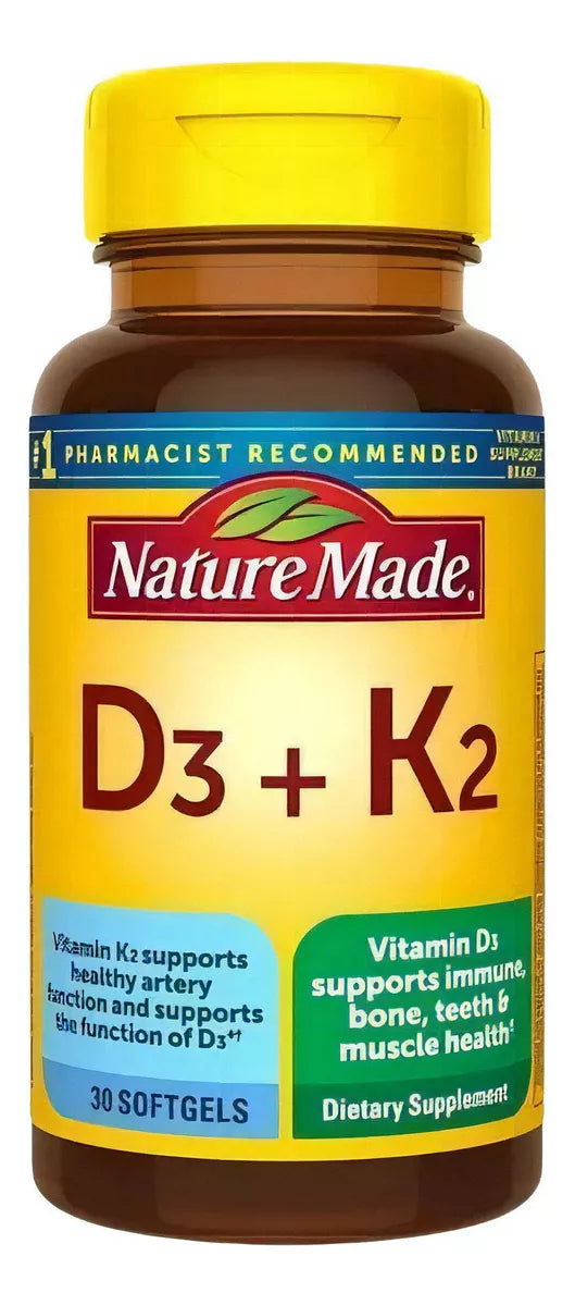 Nature Made Vitamina D3 + K2 30 Softgels