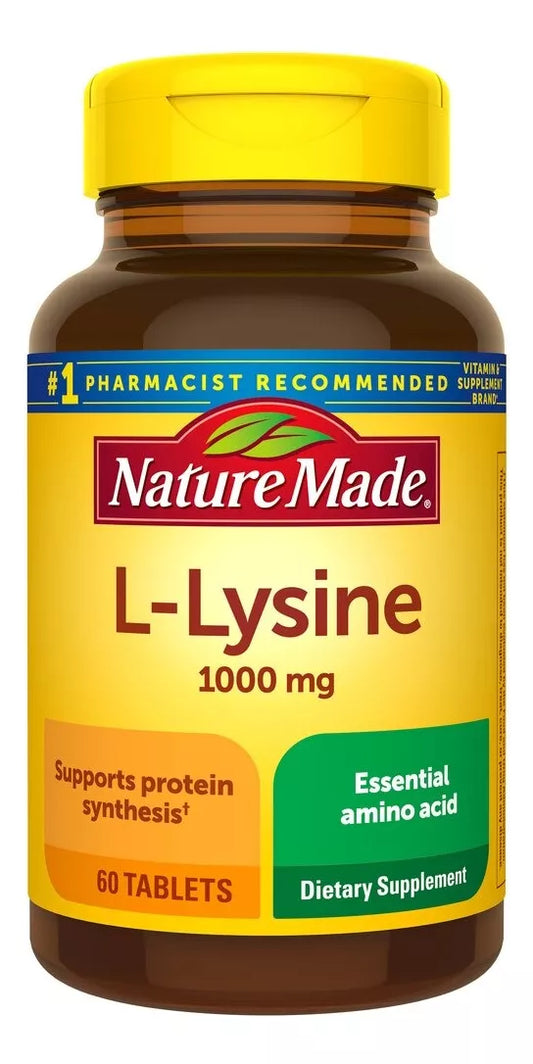 Nature Made L-Lisina 1,000mg, 60 tabletas