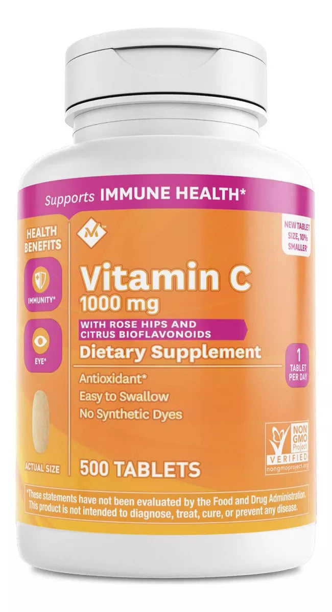 Member´s Mark Vitamina C 1000 Mg Con 500 Tabletas Sabor Sin Sabor