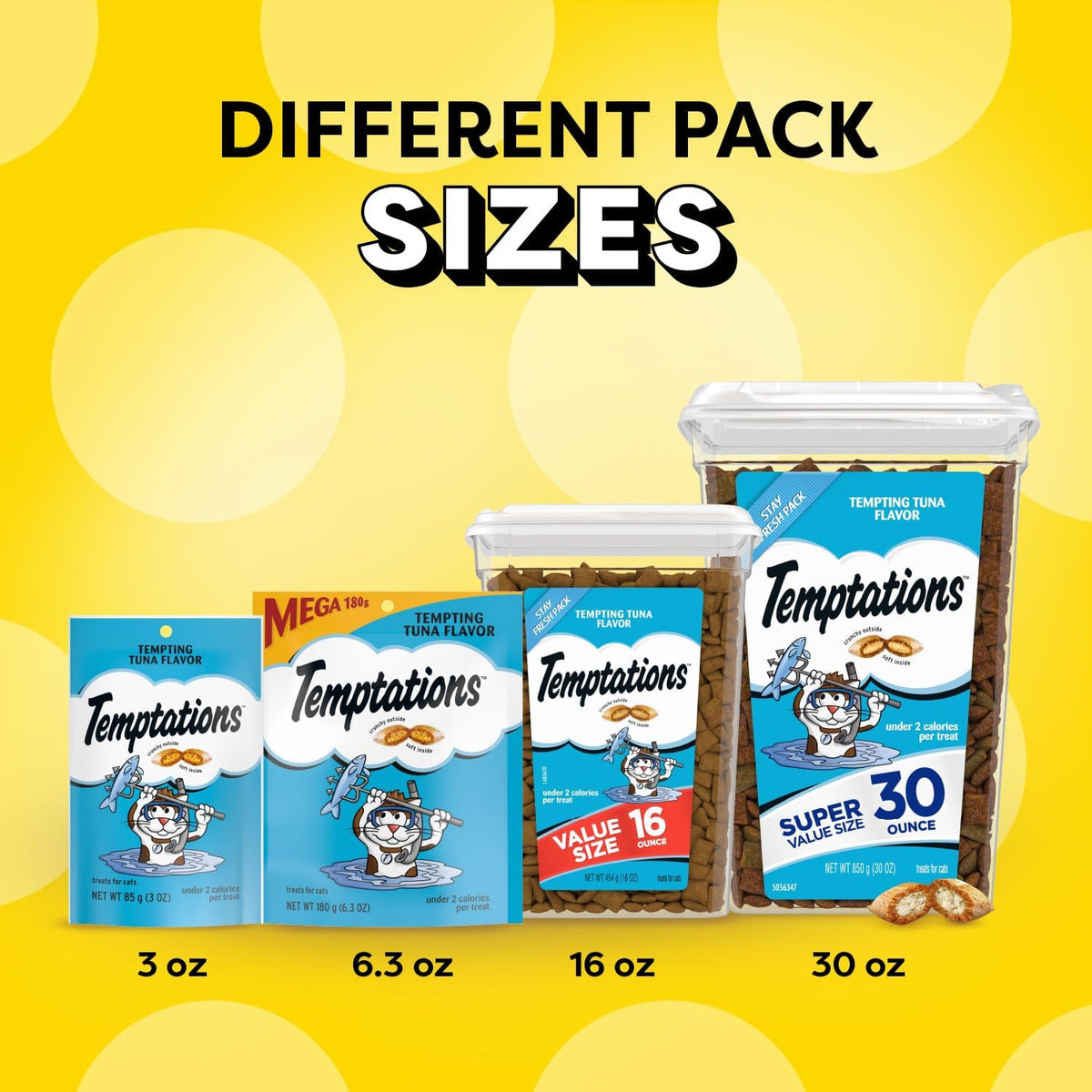 Temptations Snacks Gatos sabor a gatos 16oz