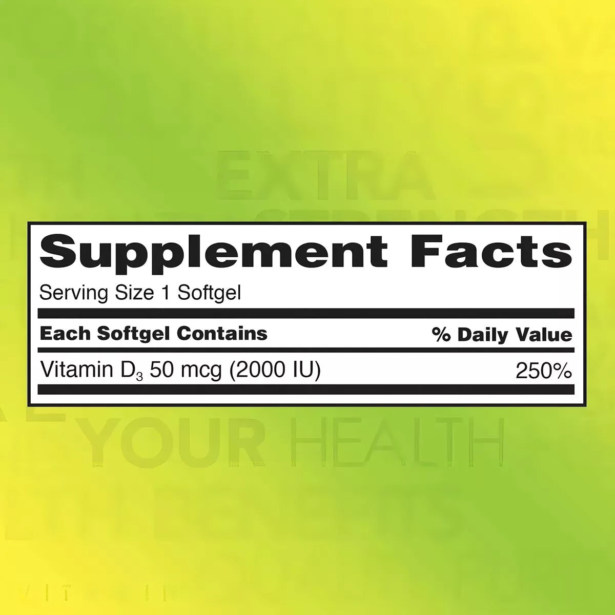 Kirkland Vitamina D3 50mcg 2,000iu 600 Softgels