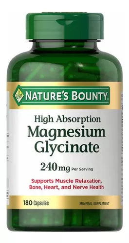Nature Bounty Glicinato De Magnesio 240mg 180 Capsulas