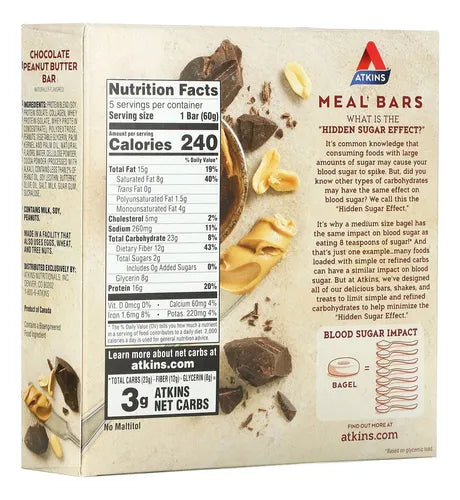 Atkins Protein-rich Meal Bar, Chocolate Peanut Butter