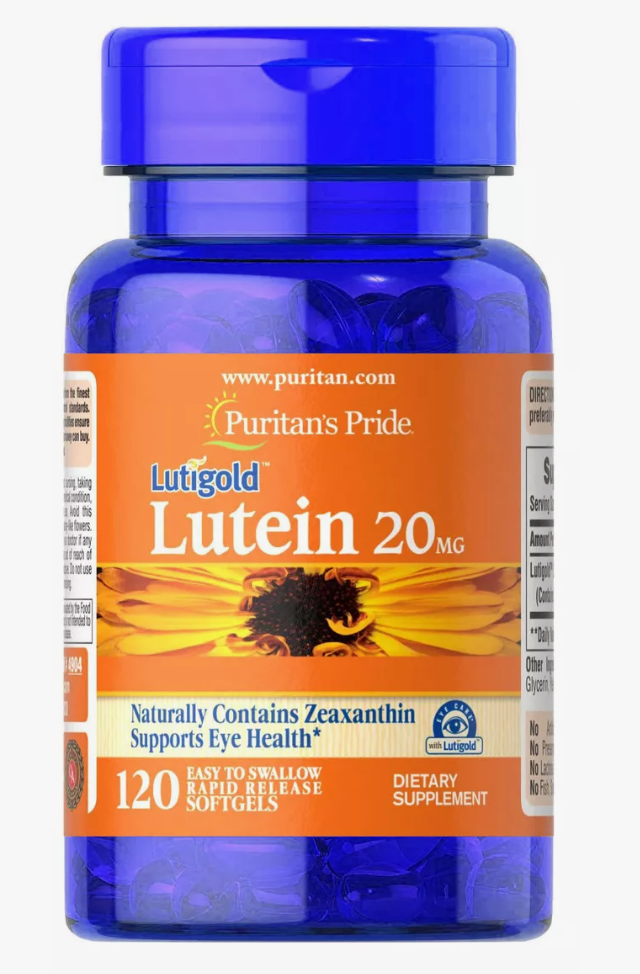 Puritan's Pride lutein 20 mg 120 softgels