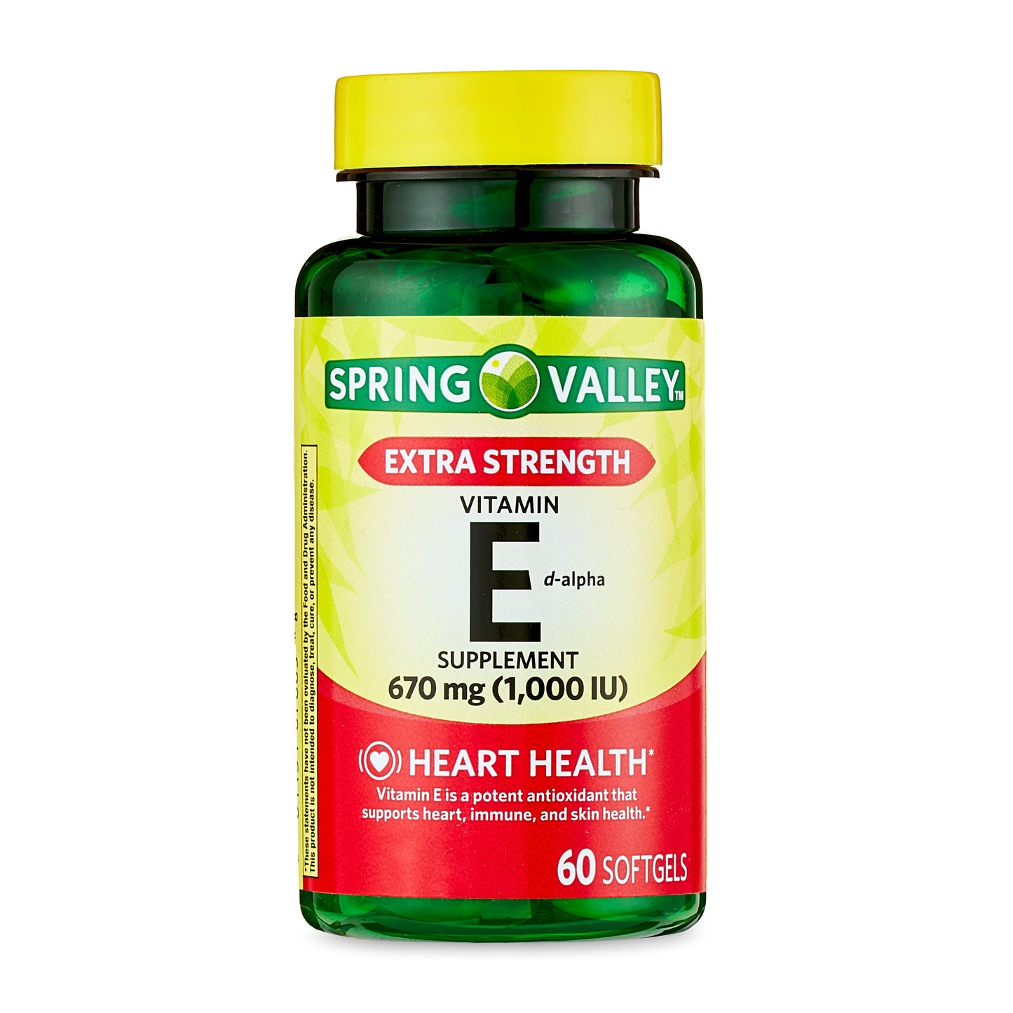 Spring Valley Vitamina E D-alfa 670 mg (1,000 IU), 60 Softgels