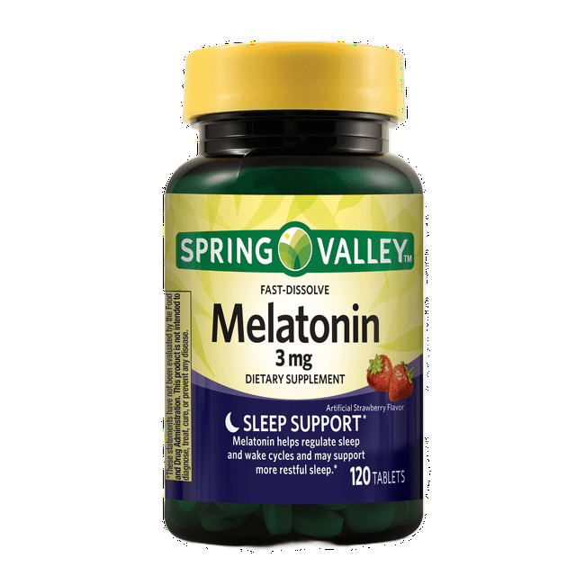 Spring Valley Melatonina 3mg Rapida Disolucion 120 Tabletas