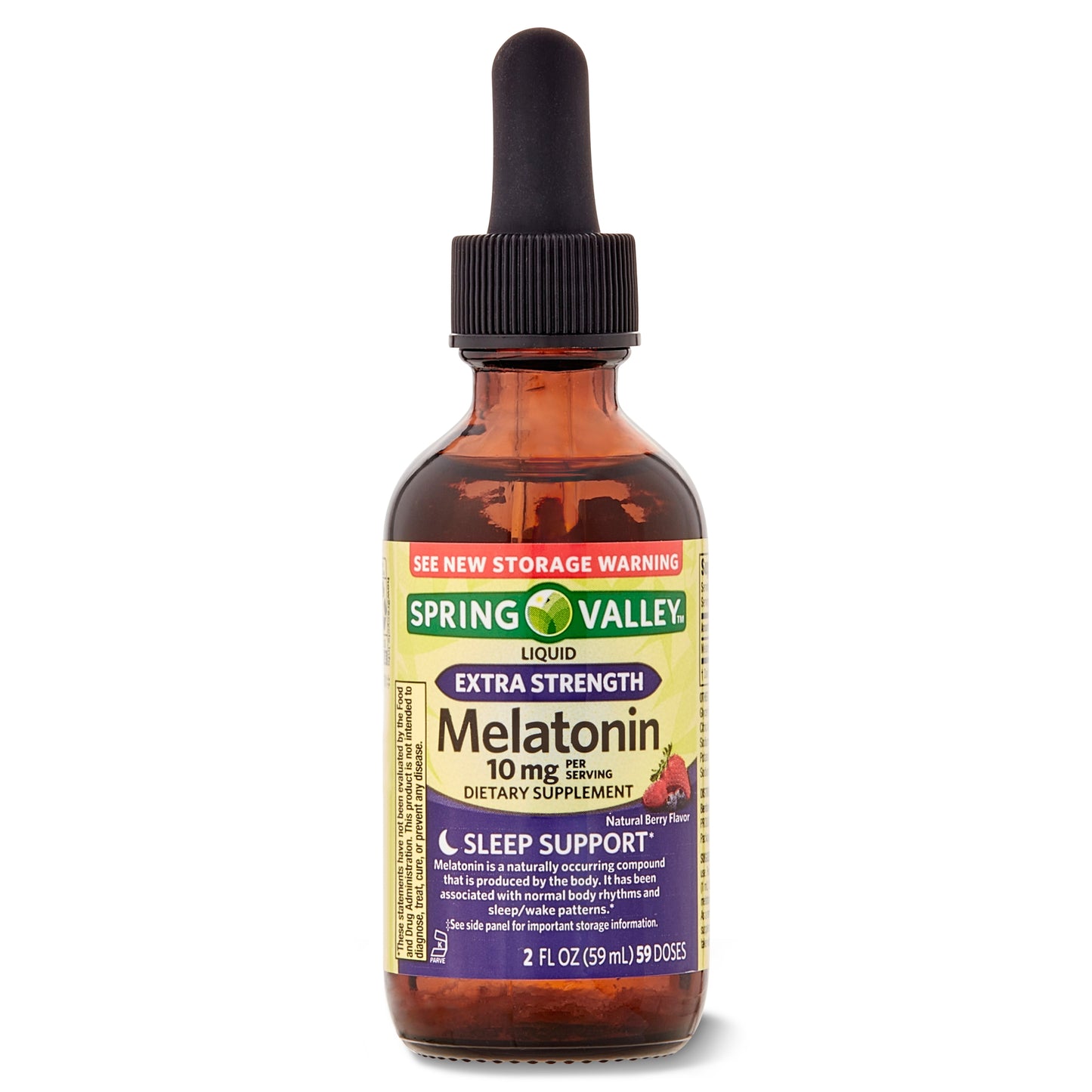 Spring Valley  Melatonina Líquida 10 mg, 2 fl oz