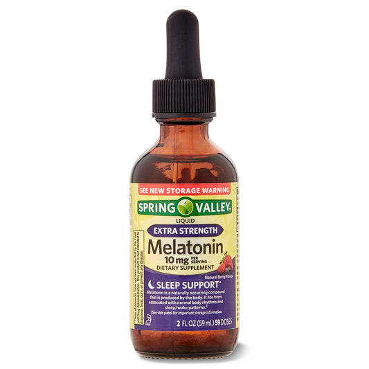 Spring Valley  Melatonina Líquida 10 mg, 2 fl oz