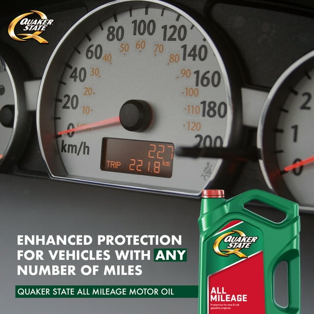 Aceite Quaker State 20W-50 Alto Kilometraje Mezcla sintética
