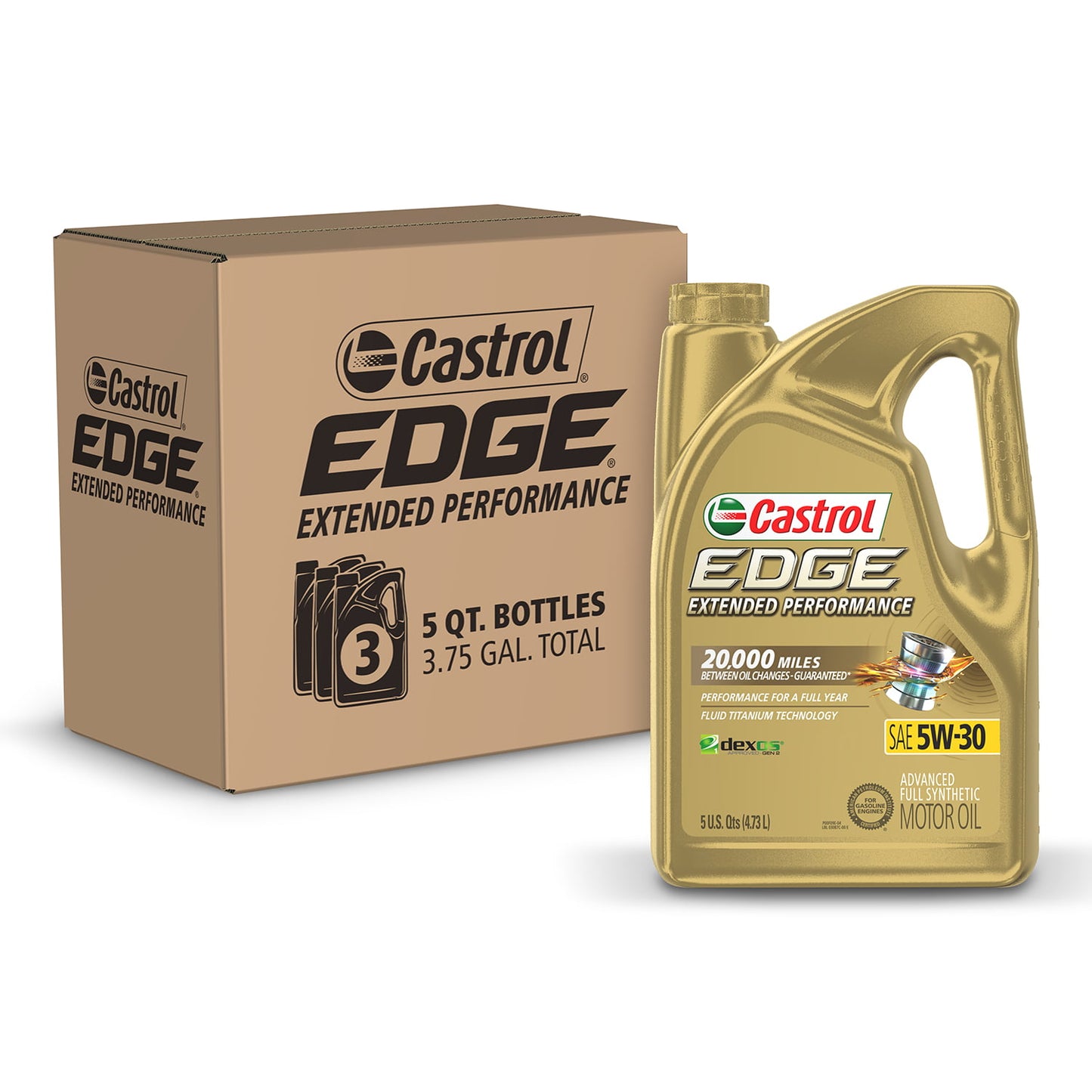 Aceite Castrol Edge Extended Sintético 5w-30 100% Sintético