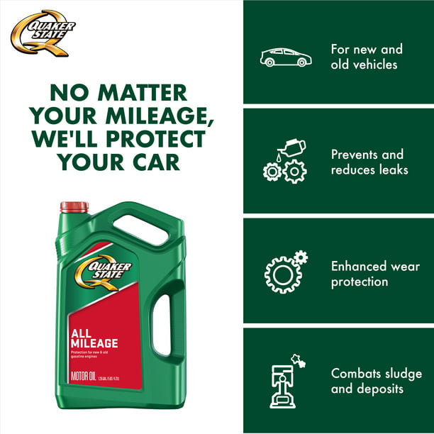 Aceite Quaker State 20W-50 Alto Kilometraje Mezcla sintética