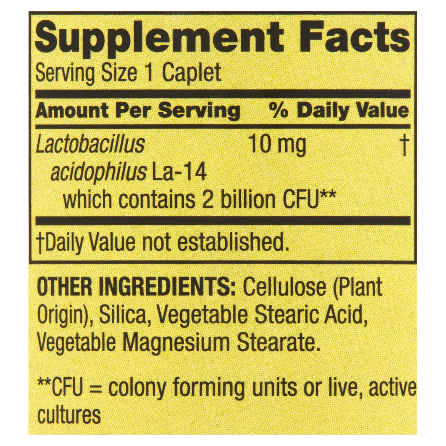 Spring Valley Probiótico Acidophilus 100 capsulas