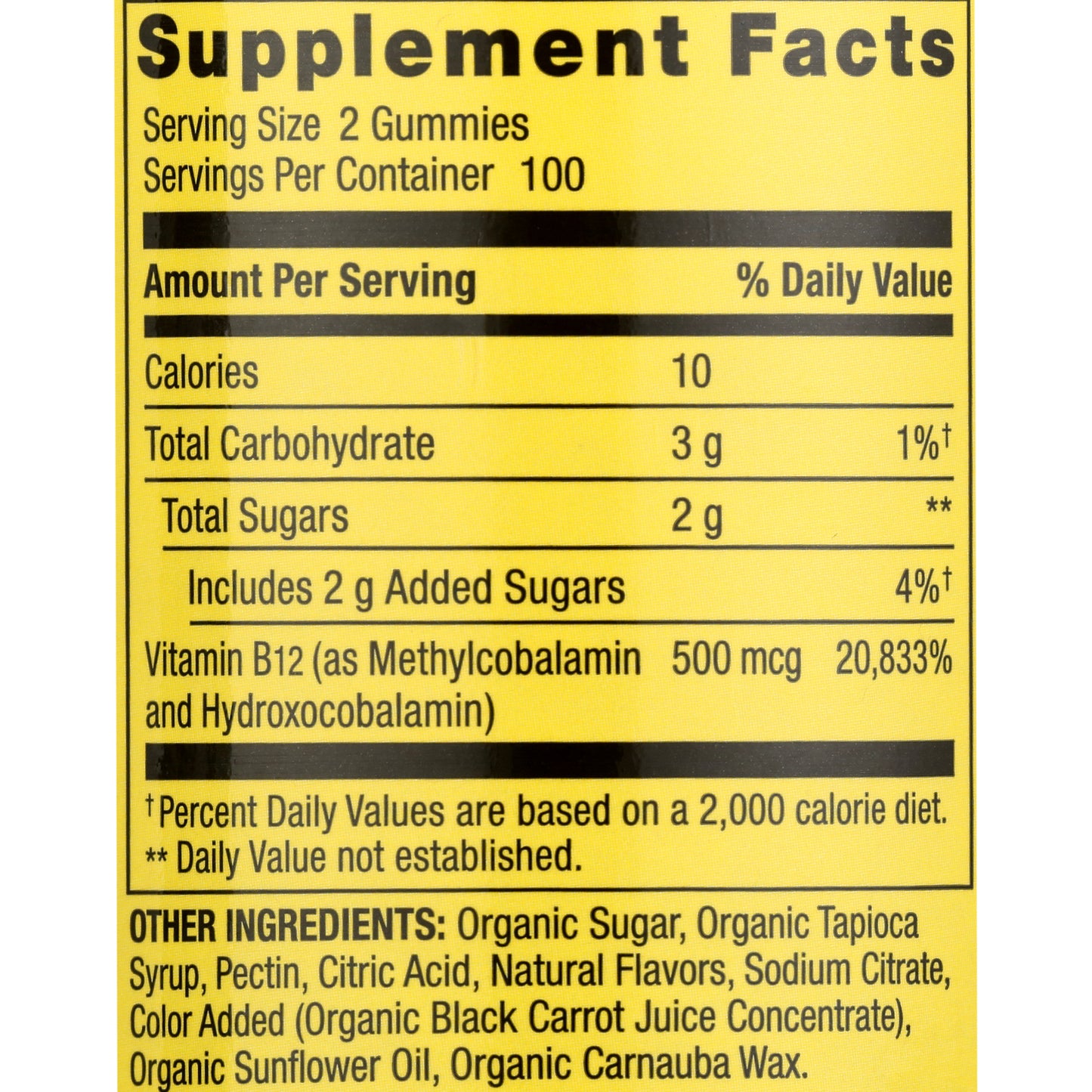 Spring Valley Gomitas Vitamina B12 500 Mcg, 200 gomitas sabor frambuesas