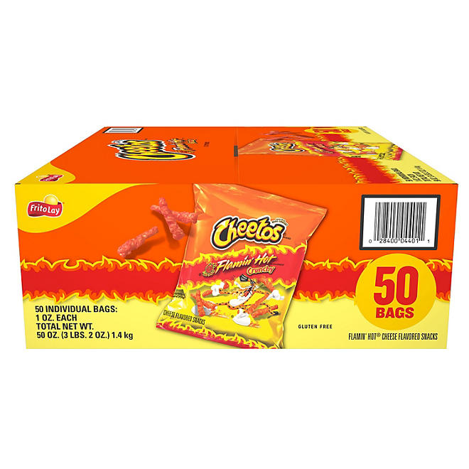 Cheetos Flamin' Hot Crunchy 50pzs/28.3g