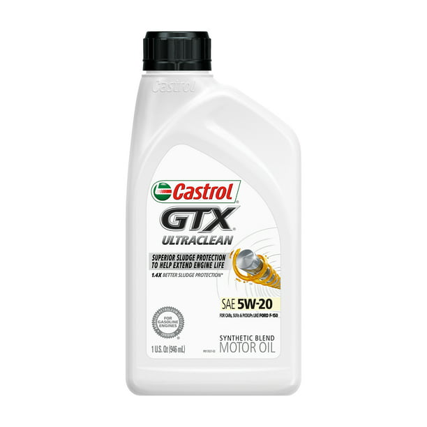 Aceite Castrol GTX Ultraclean 5W-20 mezcla sintética,