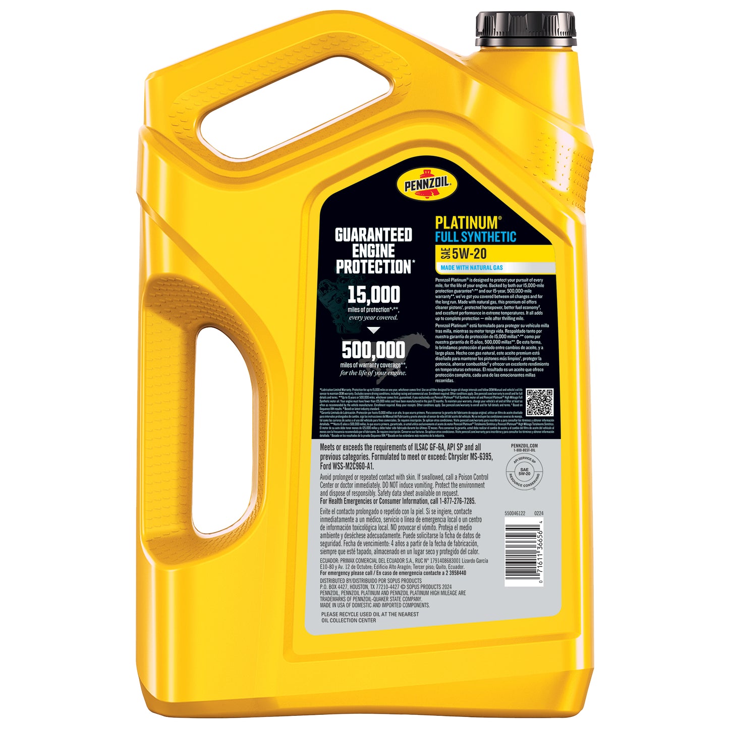 Pennzoil Platinum 5W-20 Sintético