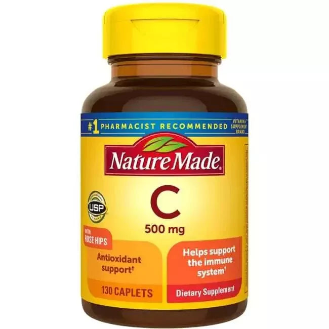 Nature Made vitamina C 500 mg whit rose hips 130 capsulas