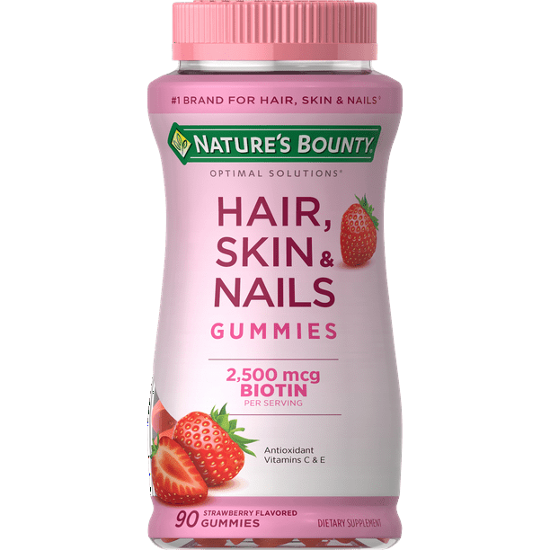 Nature's Bounty Vitaminas para el Cabello, Piel y Uñas con Biotina, Gomitas 90pzs