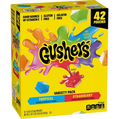 Gushers Strawberry & Tropical 42 pack