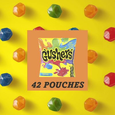 Gushers Strawberry & Tropical 42 pack