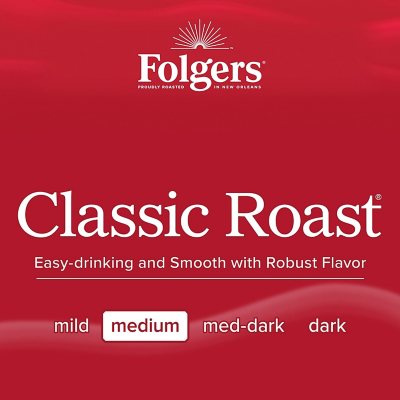 Folgers Classic Medium Roast K-Cup Coffee Pods 100 ct
