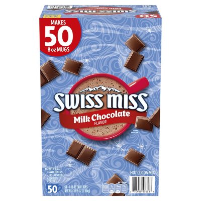 Swiss Miss Milk Chocolate Hot Cocoa Mix Packets, 50 sobres